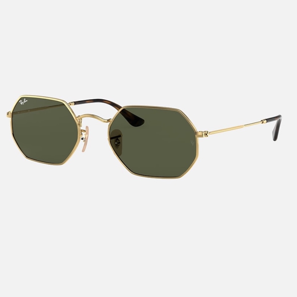 Ray Ban Octagonal Classic Gold Sunglasses